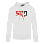 Diesel Coke Cola Peel Brand Logo White Hoodie
