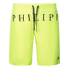 Philipp Plein CUPP04L01 43 Yellow Swim Shorts