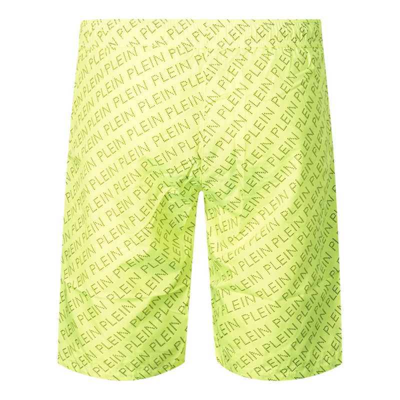 Philipp Plein CUPP13L01 32 Fluorescent Yellow Swim Shorts