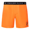 Philipp Plein CUPP14M01 50 Orange Swim Shorts
