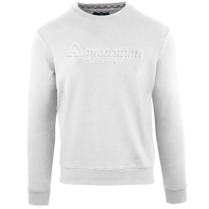 Aquascutum Mens FG0323 01 Sweater White