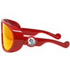 Moncler ML0147 66G 73 Red Sunglasses