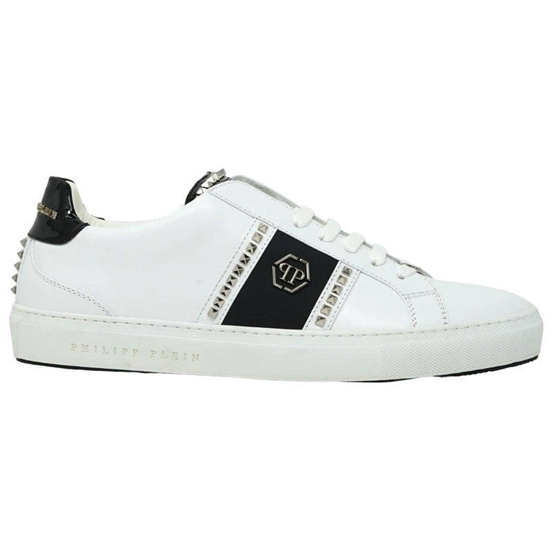 Philipp Plein MSC1482 0102 "Brooks" White Sneakers