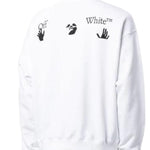 Off-White Mens OMBA054C99FLE0010110 Sweatshirt White