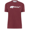 Off-White OWAA089F22JER007 2801 Burgundy T-Shirt
