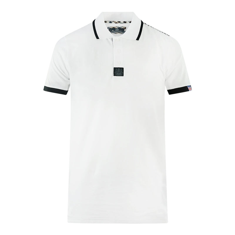 Aquascutum P00323 01 White Polo Shirt