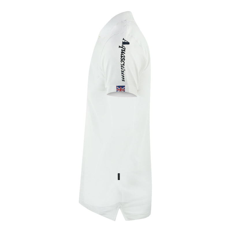 Aquascutum P00423 01 White Polo Shirt