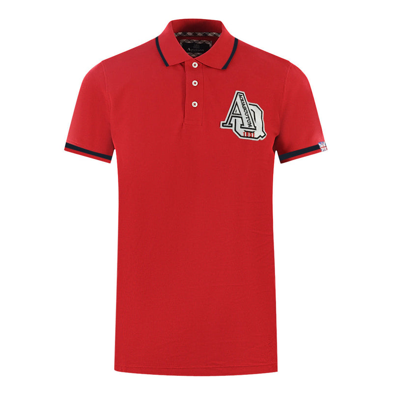 Aquascutum P00723 52 Red Polo Shirt