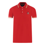 Aquascutum P01223 52 Red Polo Shirt