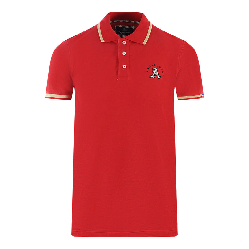 Aquascutum P01223 52 Red Polo Shirt