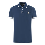 Aquascutum P01223 85 Navy Blue Polo Shirt