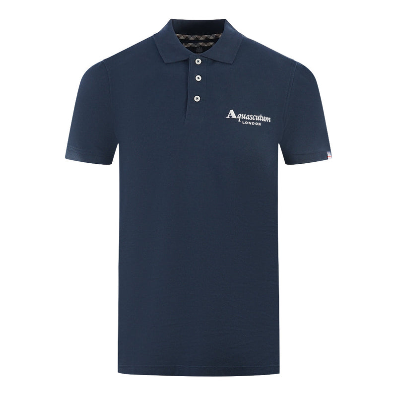 Aquascutum P01423 85 Navy Blue Polo Shirt