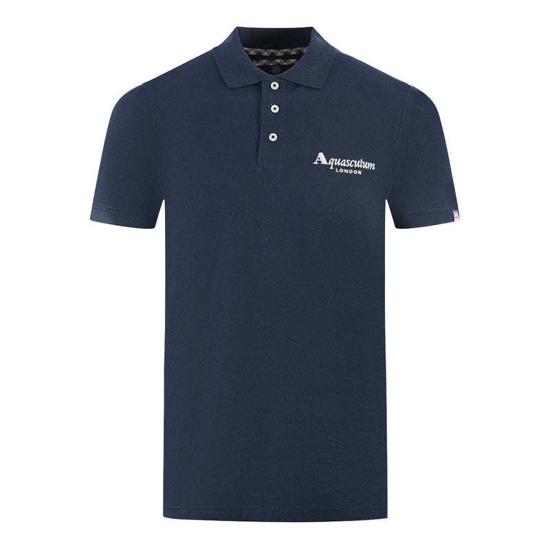 Aquascutum P01523 85 Navy Blue Polo Shirt
