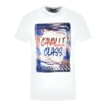 Cavalli Class QXT61O JD060 00053 White T-Shirt