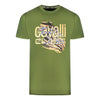 Cavalli Class QXT61P JD060 04050 Green T-Shirt
