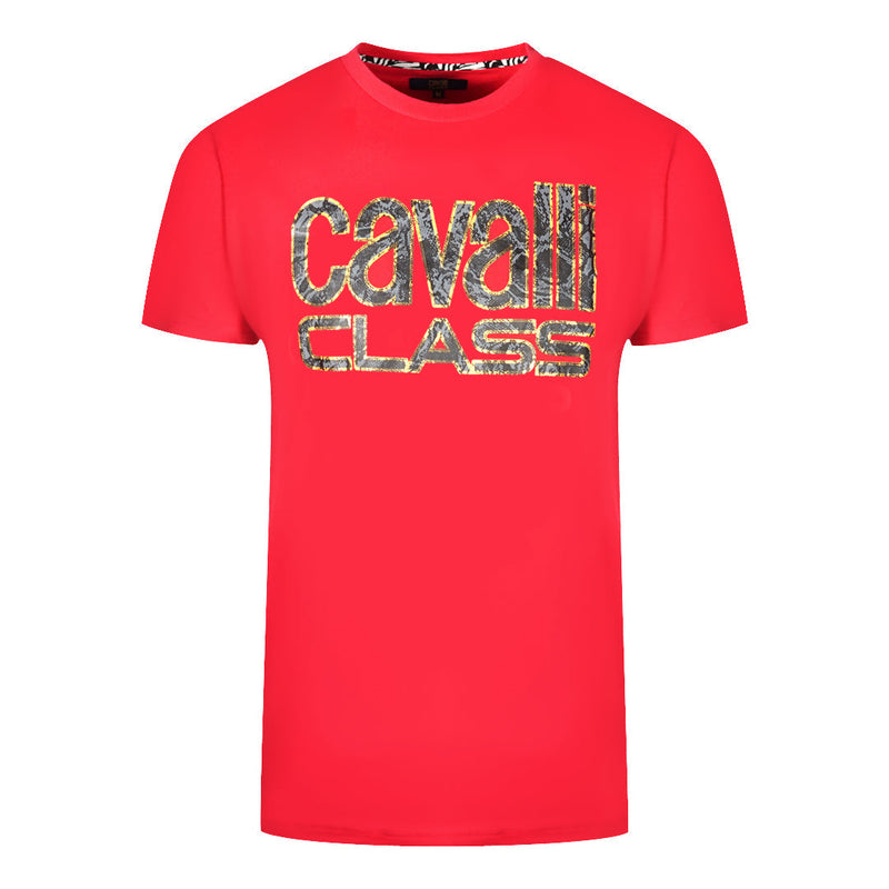 Cavalli Class QXT61Q JD060 02000 Red T-Shirt