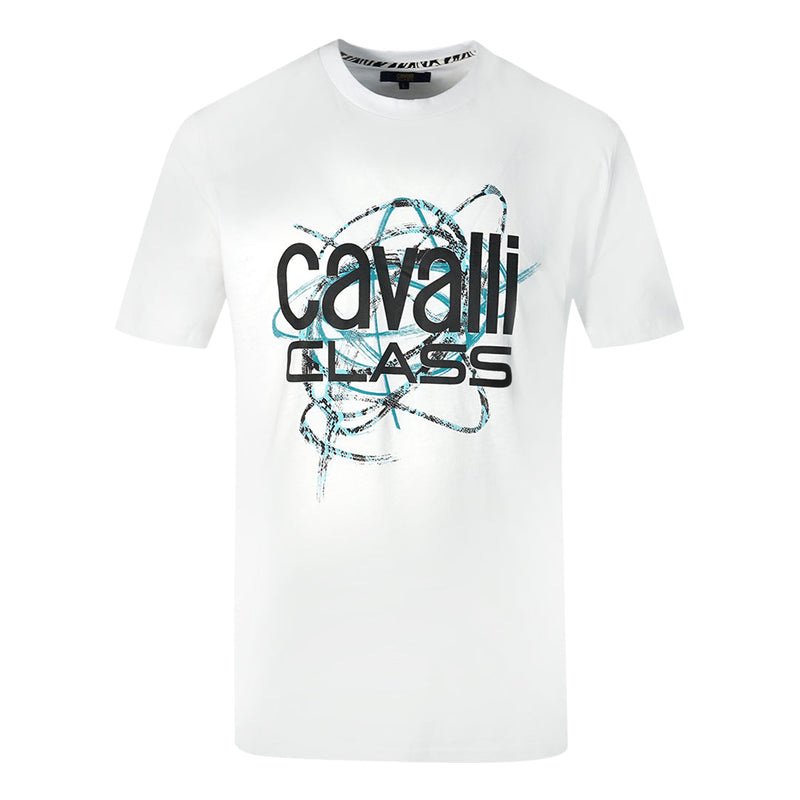 Cavalli Class QXT61R JD060 00053 White T-Shirt