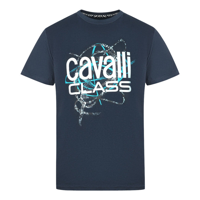 Cavalli Class QXT61R JD060 04926 Navy T-Shirt