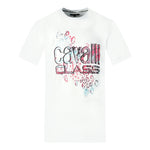 Cavalli Class QXT61T JD060 00053 White T-Shirt