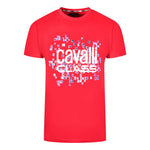 Cavalli Class QXT61U JD060 02000 Red T-Shirt