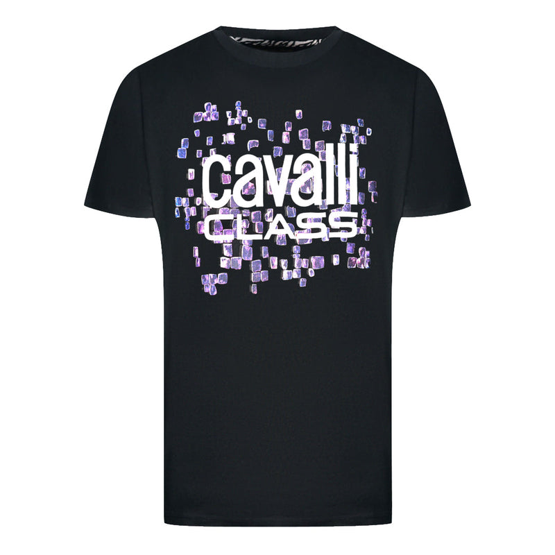 Cavalli Class QXT61U JD060 05051 Black T-Shirt