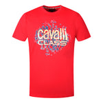Cavalli Class QXT61X JD060 02000 Red T-Shirt