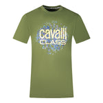 Cavalli Class QXT61X JD060 04050 Green T-Shirt