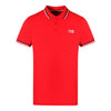 Cavalli Class QXT64T KB002 02000 White Logo Red Polo Shirt