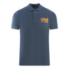 Cavalli Class Bold Brand Logo Navy Blue Polo Shirt