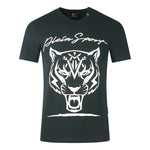 Plein Sport Signature Tiger Logo Black T-Shirt