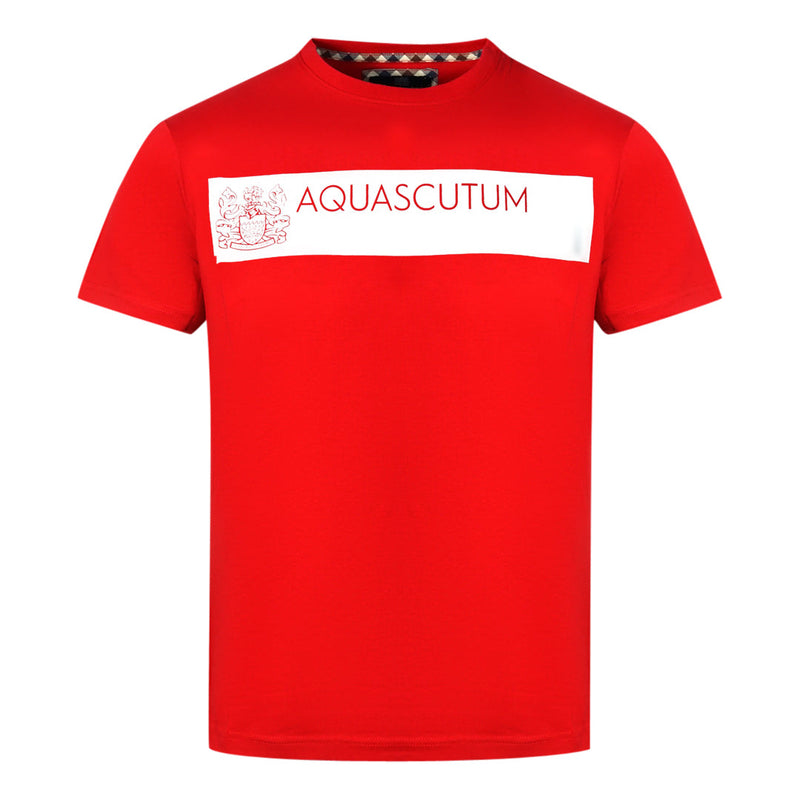 Aquascutum TSIA117 52 Red T-Shirt