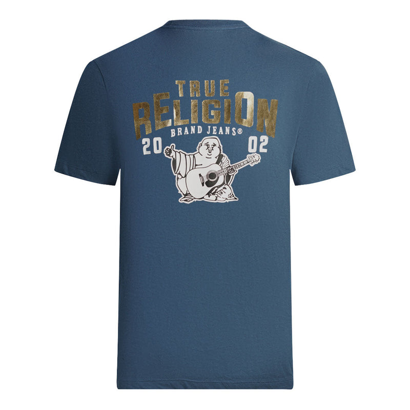 True Religion Monotone Buddha Insignia Blue T-Shirt