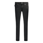 True Religion Rocco Flap Relaxed Black Skinny Jeans