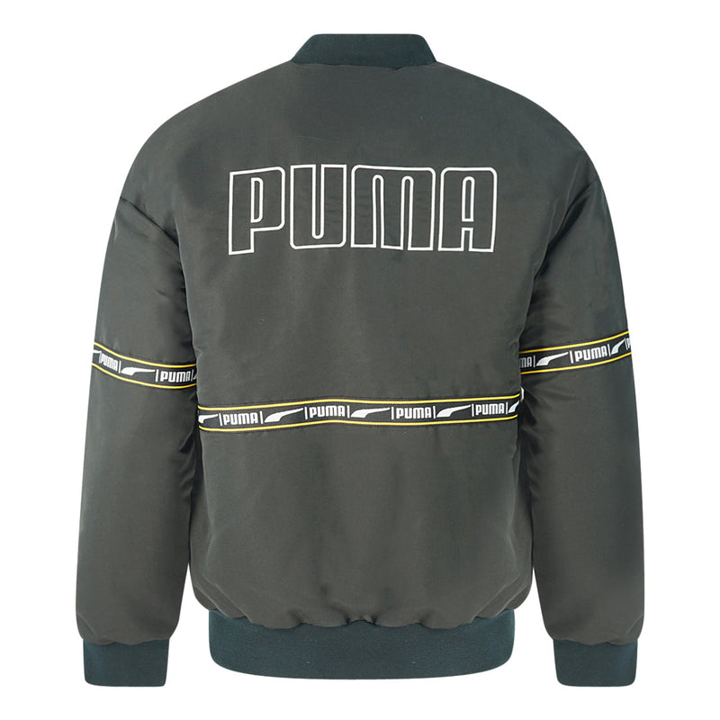 Puma Check Heavy Bomber Black Jacket