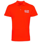 EA7 8NPF12 PJNQZ 1450 Tango Red Polo Shirt