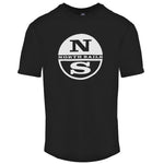 North Sails Circle NS Logo Black T-Shirt