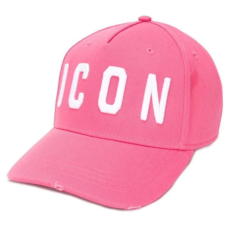 DSQUARED ICON CAP IN PINK