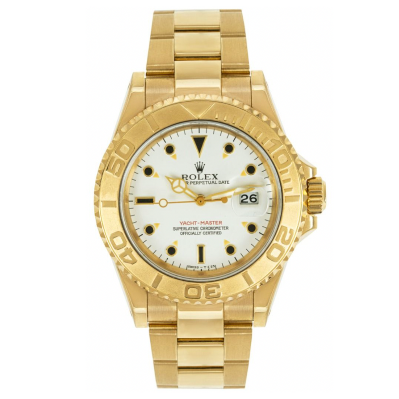 Rolex Yachtmaster Yellow Gold / White Dial - 2000