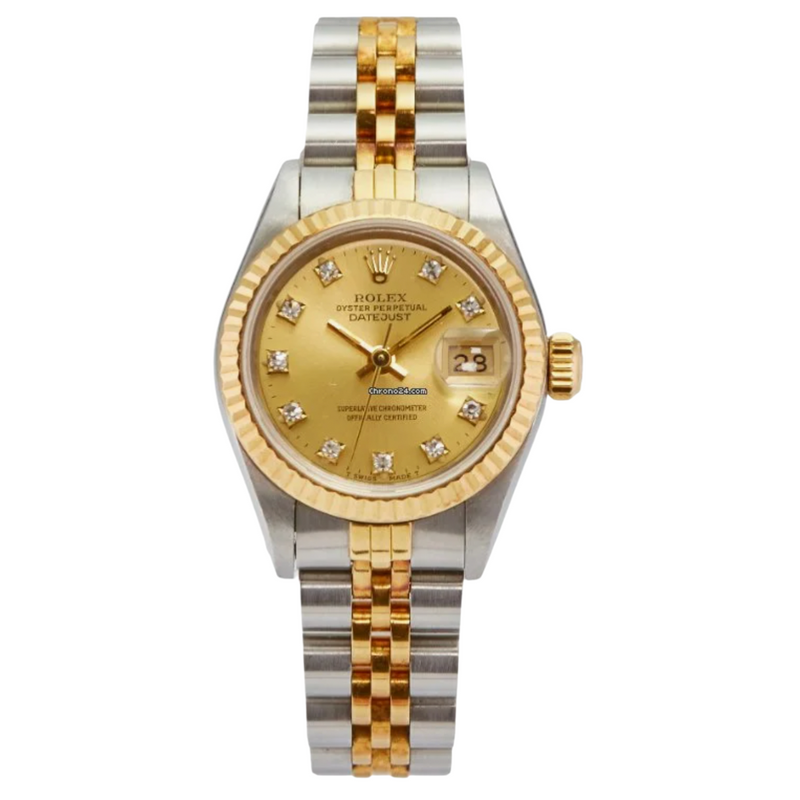 Rolex Datejust - Factory Champagne Diamond Dial 26MM - 1990's