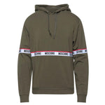Moschino Branded Tape Green Hoodie