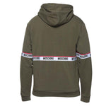 Moschino Branded Tape Green Hoodie