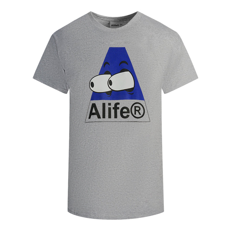 Alife Bugged Out Logo Heather Grey T-Shirt