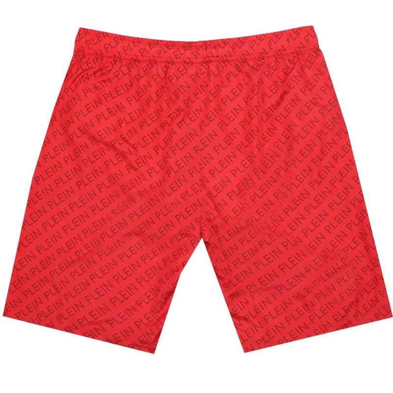 Philipp Plein CUPP13 L0152 Red Swim Shorts