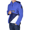 Blue Polyamide Jacket with Three External Pockets