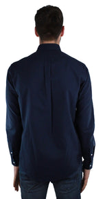 Kenzo F855CH4001LB 76 Navy Blue Casual Shirt - Wholesale Designer Clothing