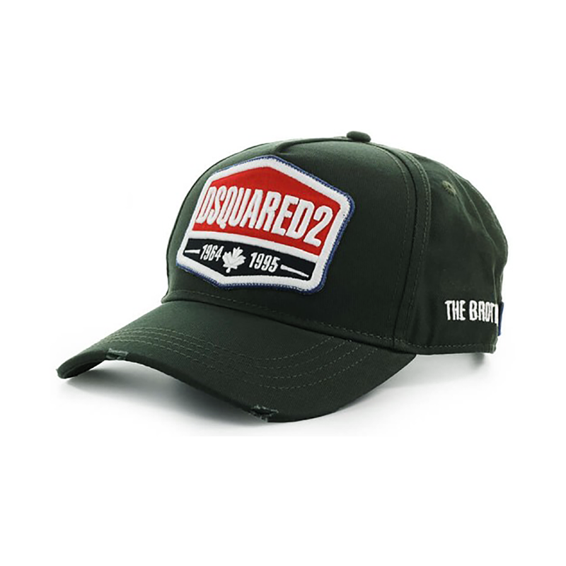 DSQUARED THE BROTH-ERS UNIOUN CAP IN GREEN