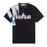 STONE ISLAND 'MOTION SATURATION TWO' T-SHIRT IN BLACK