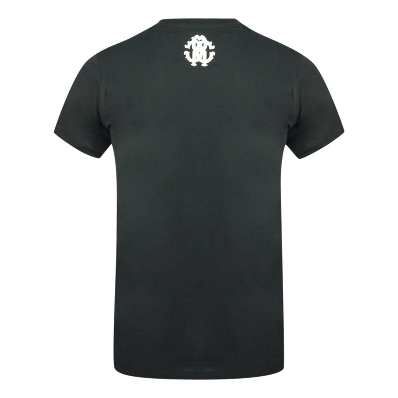 Roberto Cavalli Logo Print Black T-Shirt