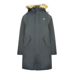 Fred Perry Black Hooded Parka Jacket
