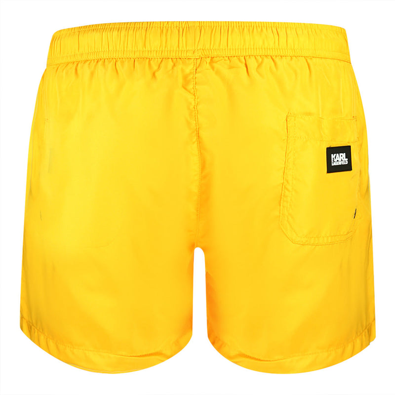 Karl Lagerfeld KL22MBS08 Yellow Swim Shorts